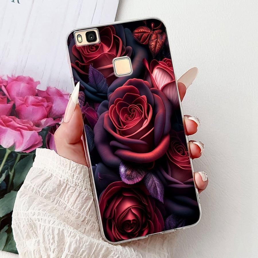 For Huawei P9 Lite Case VNS-L21 VNS-L31 Luxury flower Painted Proective Cover Soft Silicone Phone Case For HuaweiP9Lite Funda