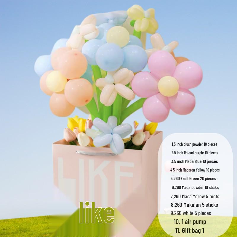DIY Lily & Sunflower Balloon Kit: Wind Chime & Daisy Weaving
