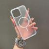 Luxury matte clear shockproof protective cover for iPhone 16 15 14 13 12 11 Pro Max Plus Magsafe magnetic wireless charging case