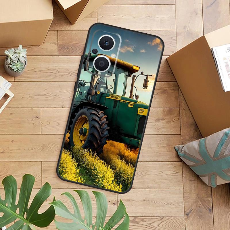 Farm Vehicle Tractor Case For OPPO Reno 13F 14F 12F 10 11 12 13 14 Pro 7 8 Lite OPPO Find X6 X5 X8 X9 Pro Cover