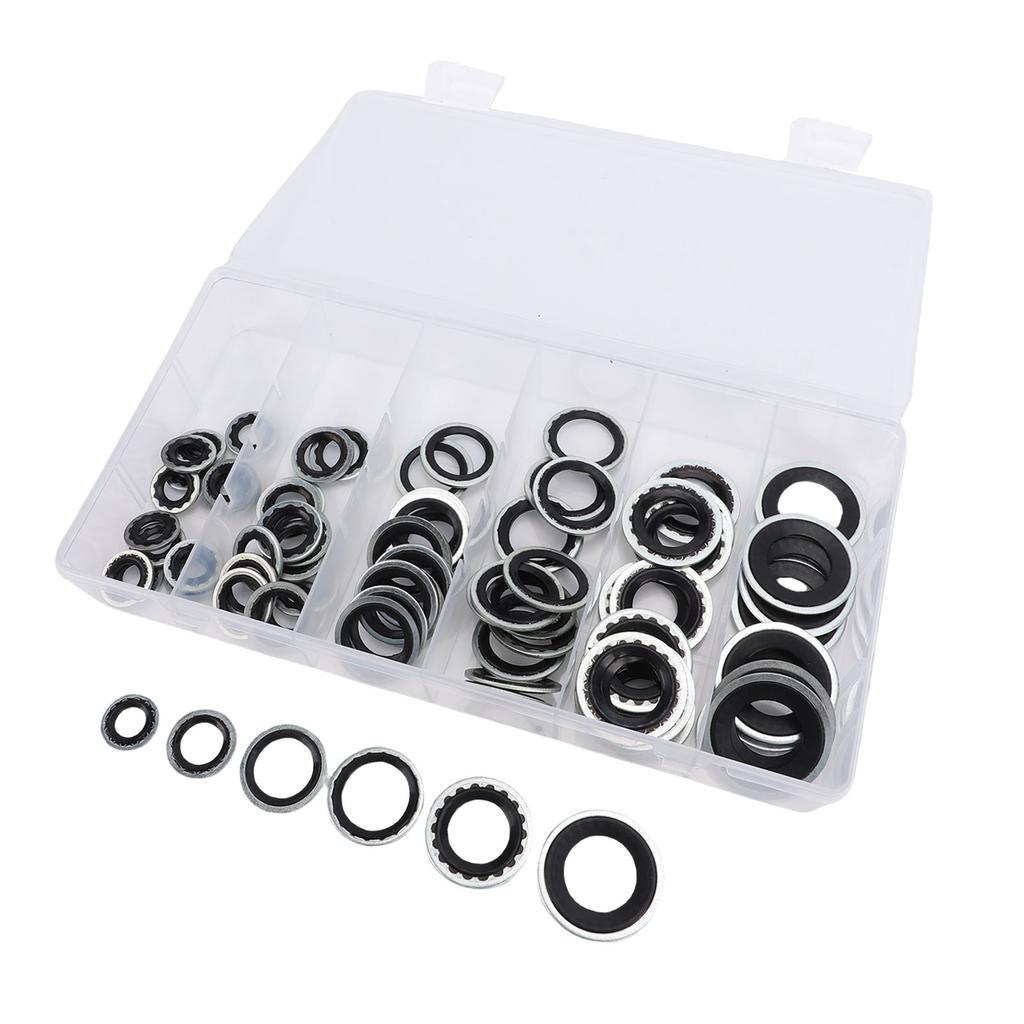 85PCS AC     Washers Kit 6 Size AC System   Gasket   Assortment Set ID 8mm-17.5mm