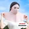 UPF50+ Sun Protection Mask Fashion 3D Ice Silk Anti-UV Neck Scarf Sunscree Dustproof Sunshade Face Mask Outdoor Summer
