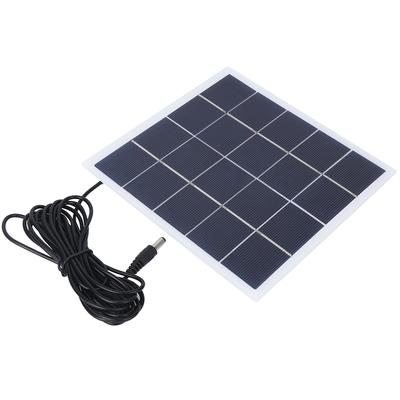 Outdoor Portable 4W 5V Polycrystal Solar Battery Panel Laminated Board with DC Interface Charging