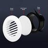 Plastic Round Air Exhaust Vent Grille Cover Wall Ventilation Inlet Outlet Eco friendly ABS Plastic Construction
