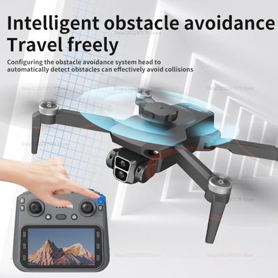 L106 8K HD Dual Camera Drone 5G FPV Brushless Motor Obstacle Avoidance Remote Control With Screen For Aerial Photography Gifts