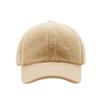 Versatile solid color Korean teddy wool lamb wool baseball cap children winter casual warm cap trendy man