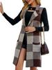 Autumn Winter Sleeveless Knit Vest with Suit Collar