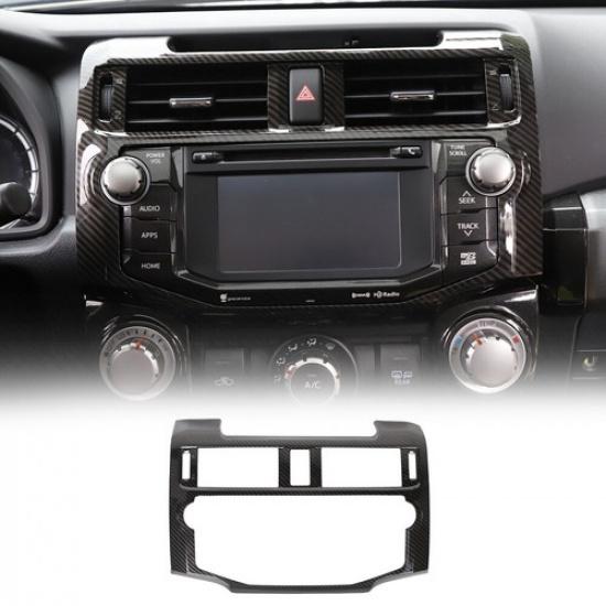 Накладка рамки экрана навигации центральной консоли для 4Runner 10+ из углеродного волокна
