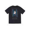 Li Ning X Bored Ape Cartoon Pattern Printed Round Neck Short Sleeve T-Shirt Men Tops Black AHSSD77-1