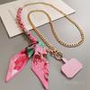 Cross Scarf Chain Lanyard Cross-body Lanyard Metal Chain Clip Mobile Phone Case Universal Lanyard Mobile Phone Phone Pendant