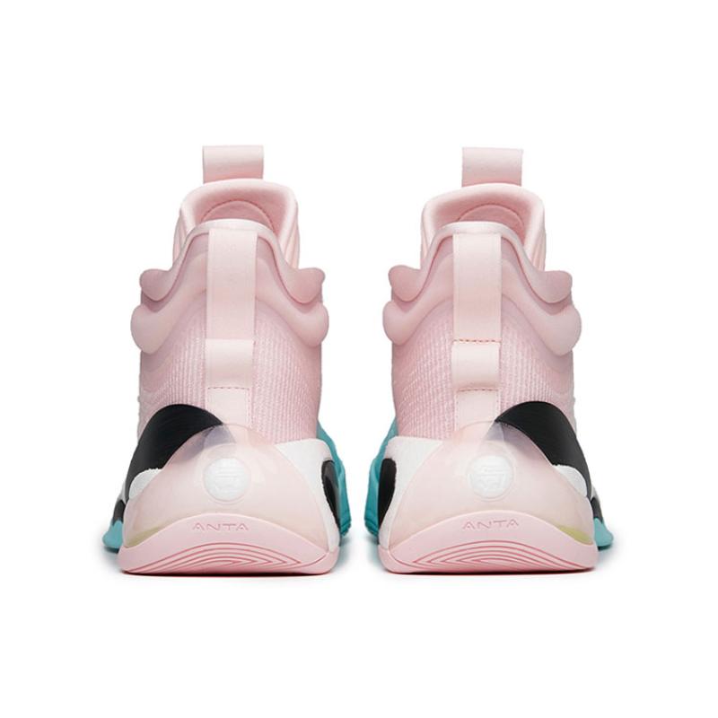 ANTA KT7 Basketball Shoes Men's Low top Light Blue/Apricot Blossom Pink Sneakers 112221101-6