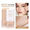 Stick Foundation Creme Essenz Verbessert den Hautton Foundation Stick Geschmeidig Aufgepolstert Hohe Deckkraft Reise Foundation Stick Gesichts Make-up