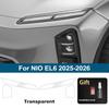 For NIO EL6 2023-2026 Smoke Black High-Gloss Pre-Cut TPU Car Headlight Protective Film PPF Anti-Scratch Vinyl Wrap Cover Film