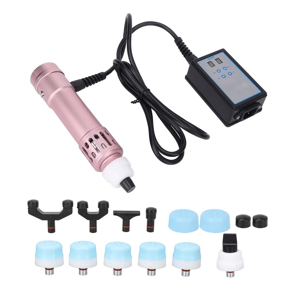 ED Shockwave Massage Machine 11 Massage Heads Pain Relieve Extracorporeal Therapy Device Rose Gold