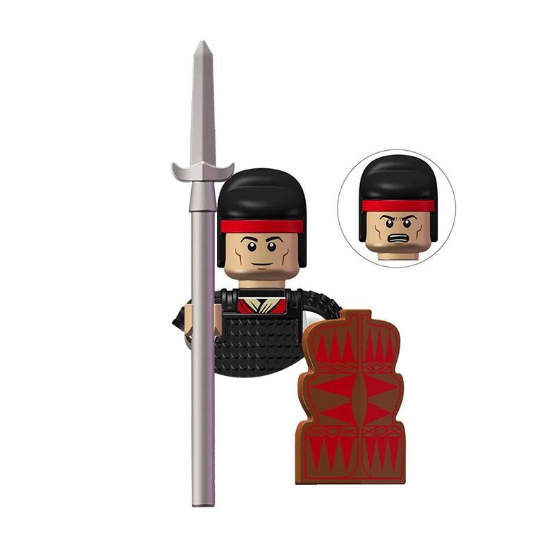 Kids Toys Chinese Ancient Historical Figures Military Soldiers Imperial Guard Military Commanders Model Building Blocks Gifts