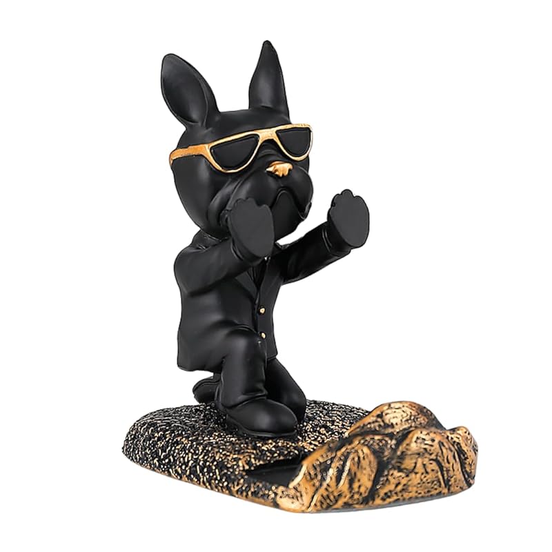 

MaT store smartphone stand bulldog tabletop table accessory storage miscellaneous goods Interesting gift stand (hand stand)