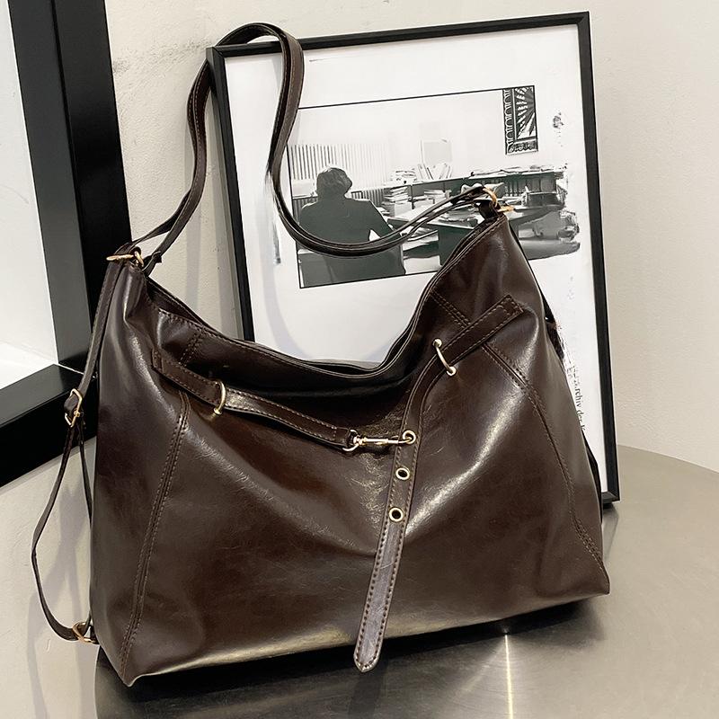 Large Capacity Maillard Bag Women's New Casual and Versatile Backpack Women Ins Commuting Tote Bag Women