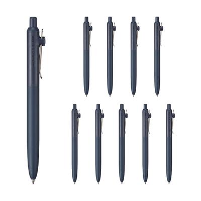 Mitsubishi Pencil Uniball ZENTO Standard Indigo Ballpoint Pens 0.7 Water-Based (10 Count) UBNZSC07.910P