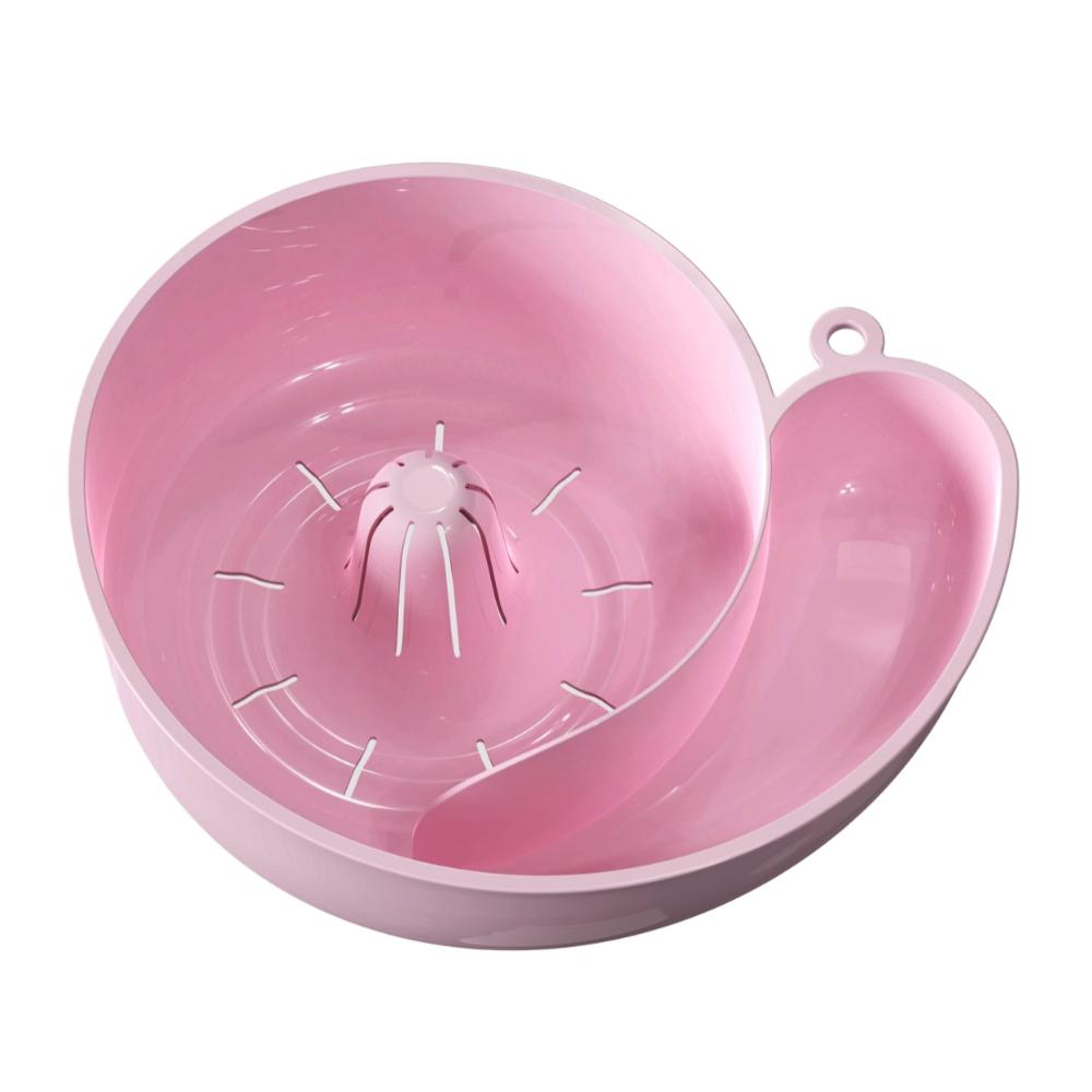 

Snail Shape Vegetable Washing Basin Creative Water Filter Bowl Fruit Drainer Basket Fruit Strainer светло-розовый