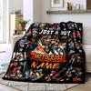 Just A Boy Who Loves Motocross Home Customize Your Name Blankets Comfortable Soft Lightweight Allseason Multipurpose Blanket For Picnics Sofas Offices