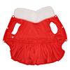 Warm Thick Lining Santa Dog Costume Adjustable Fit Winter Pet Apparel  Family Holiday Photos