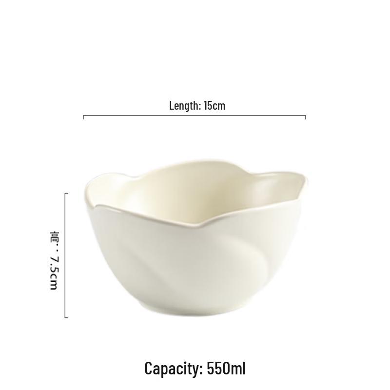 

ZISIZ Ceramic Flower Bowl Set