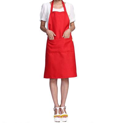Sorț simplu unisex șorț de lucru pentru gătit catering Tabard dublu buzunar