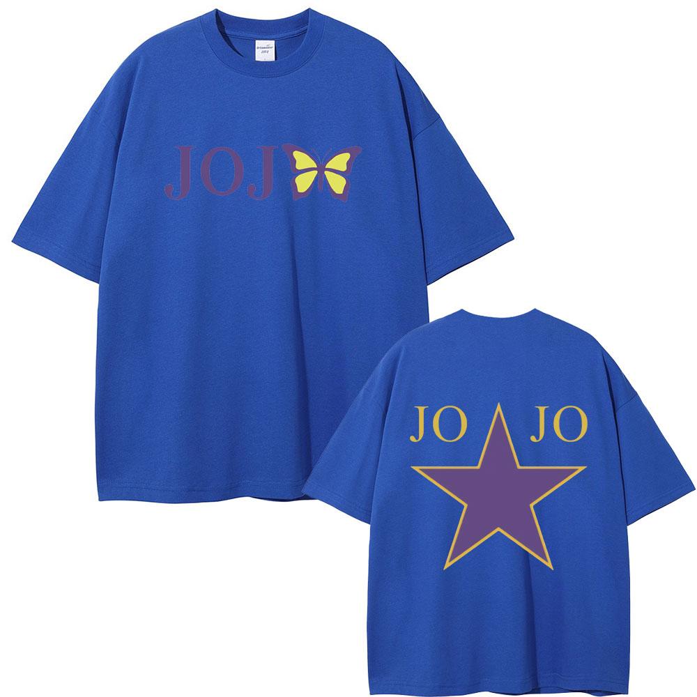 Japanese Anime JoJo Bizarre Adventure Kujo Jolyne Graphic Tshirts Men Women Casual Manga Short Sleeve T Shirts Unisex Fans Gift