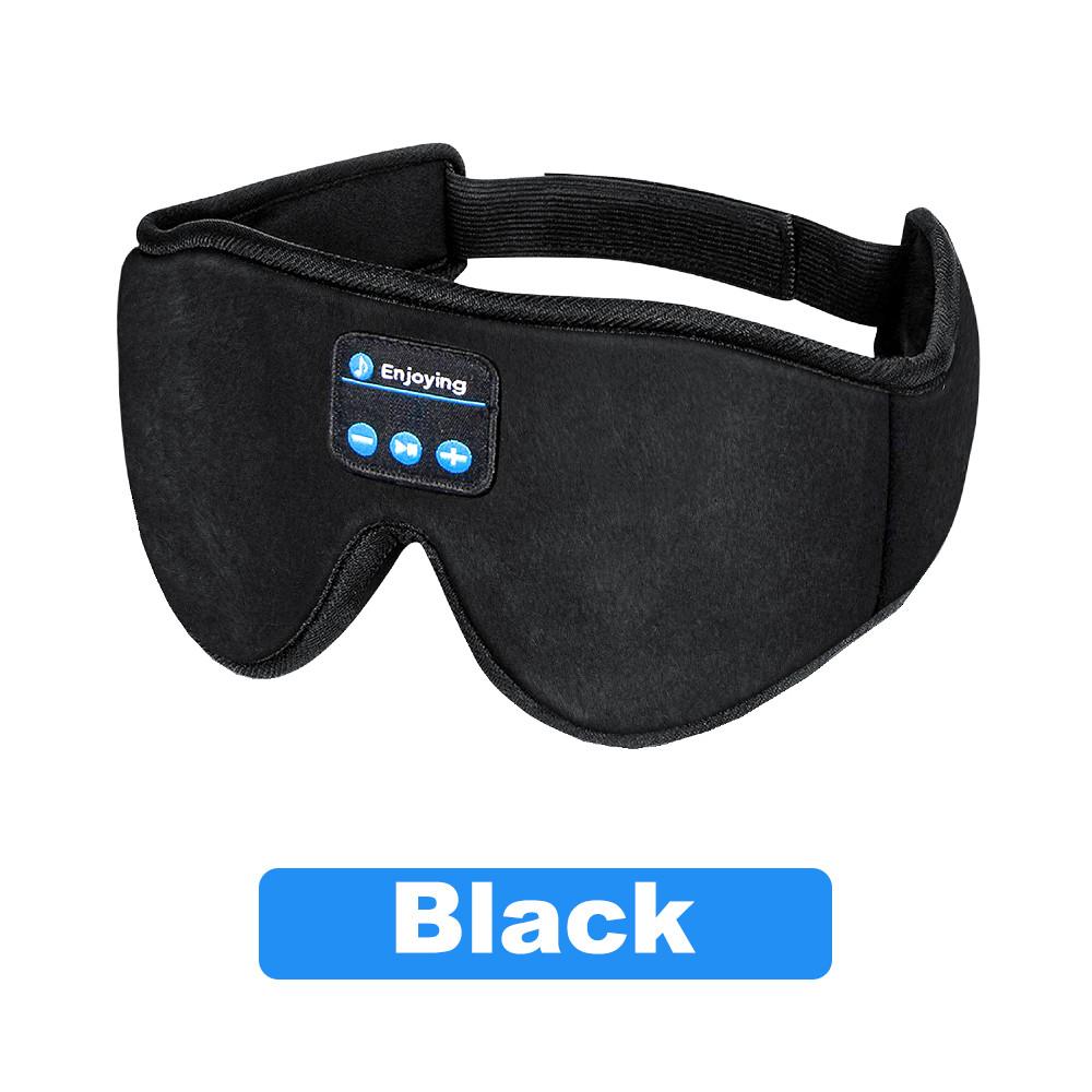 

HdoorLink 5.3 Bluetooth Наушники для сна 3D Маска для глаз Беспроводная повязка на голову Мягкие Эластичные Удобные Музыкальные наушники Маска для сна для путешествий Дневной сон black