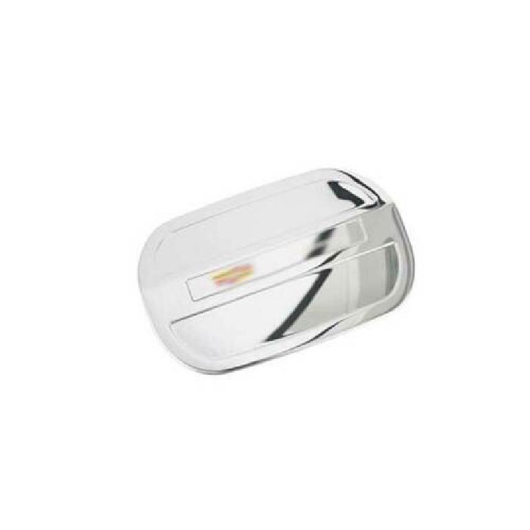 Cover Trim Door Fuel Tank Cap For Cadillac CT5 CT5-V 20-2023 1PCS Chrome Steel