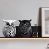 Handmade Owl Figurine Resin Craft Animal Sculpture Simple Owl Statue  Home Decor