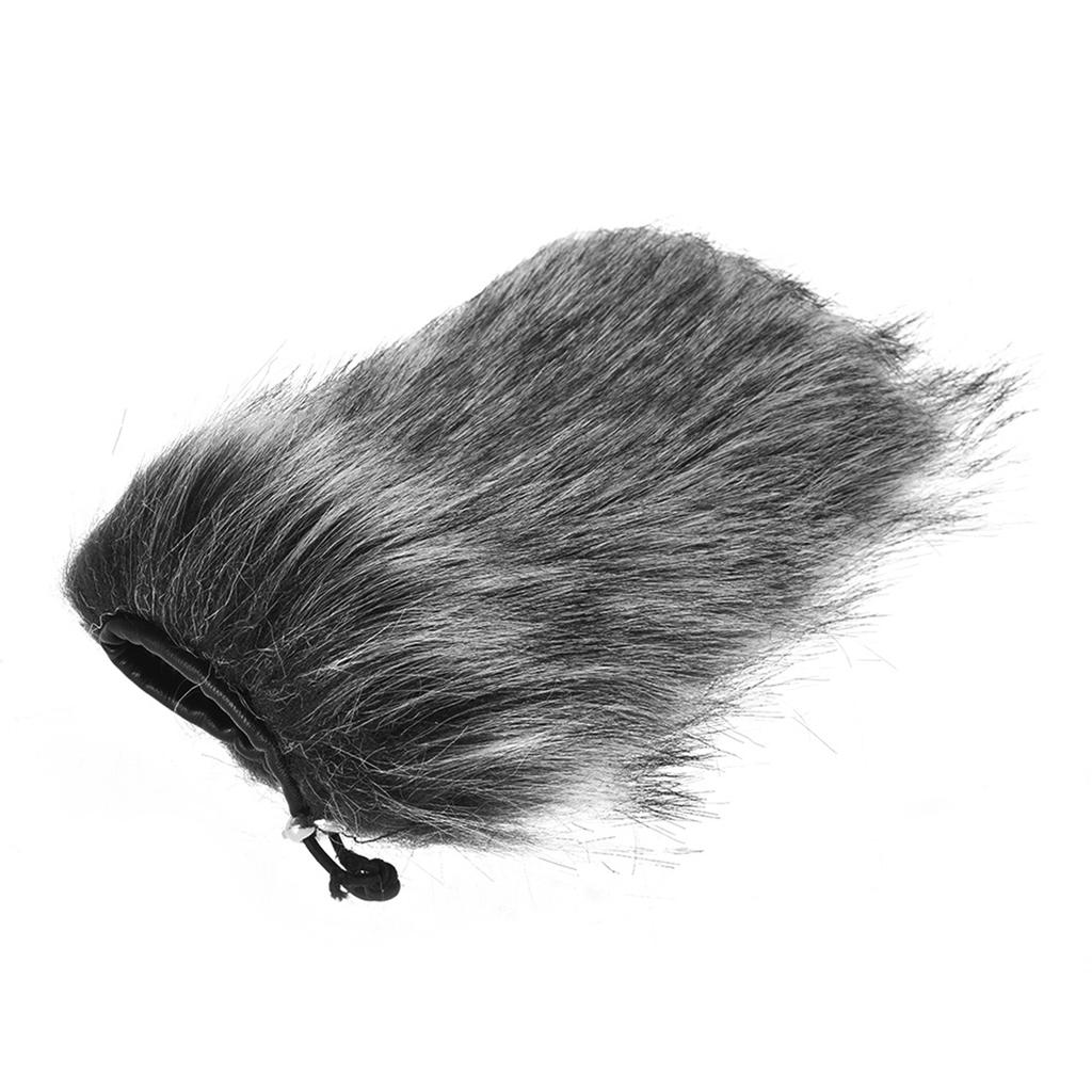 Universal Professional Microphone Furry Windscreen Flexible Mount Fur Windshield for Rode VMGO Video Mic GO, VideoMic