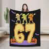 Super Warm Flannel Throw Blanket for Kids  Ice Cream Drip  Math Design    Ideal for Airplane Travel Bedspread