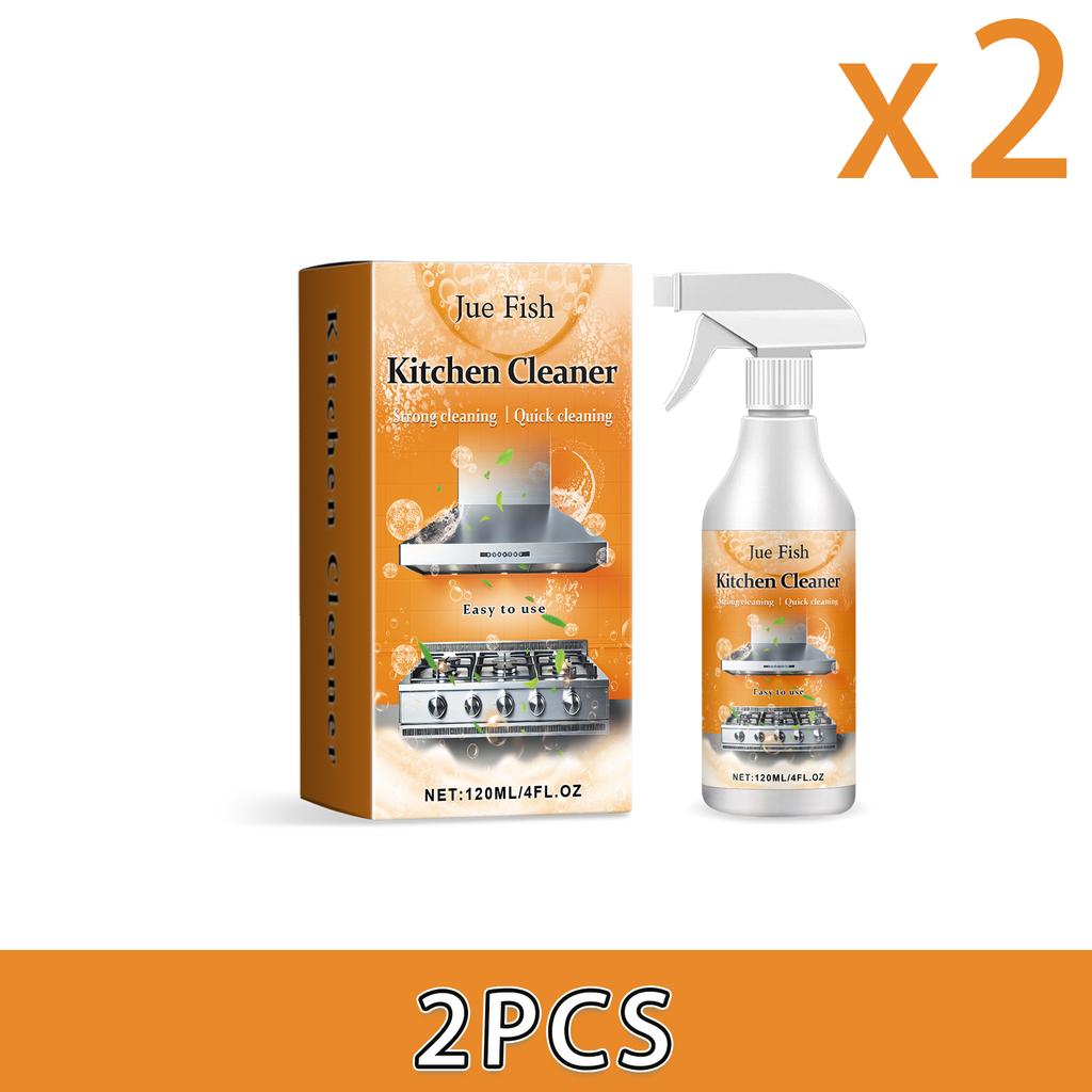 120ML Multi-Purpose Kitchen Foam Cleaner Powerful Grease And Oil Remover Hob And Oven Degreaser No-Rinse Foam Cleaner