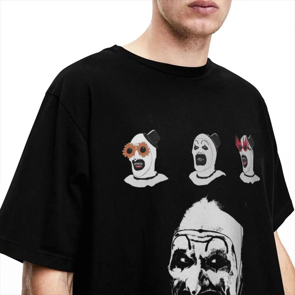 Neuartige Terrifier 2 Clown-T-Shirts für Männer und Frauen, Baumwolle, Art The Clown, T-Shirt, Sommerkleidung