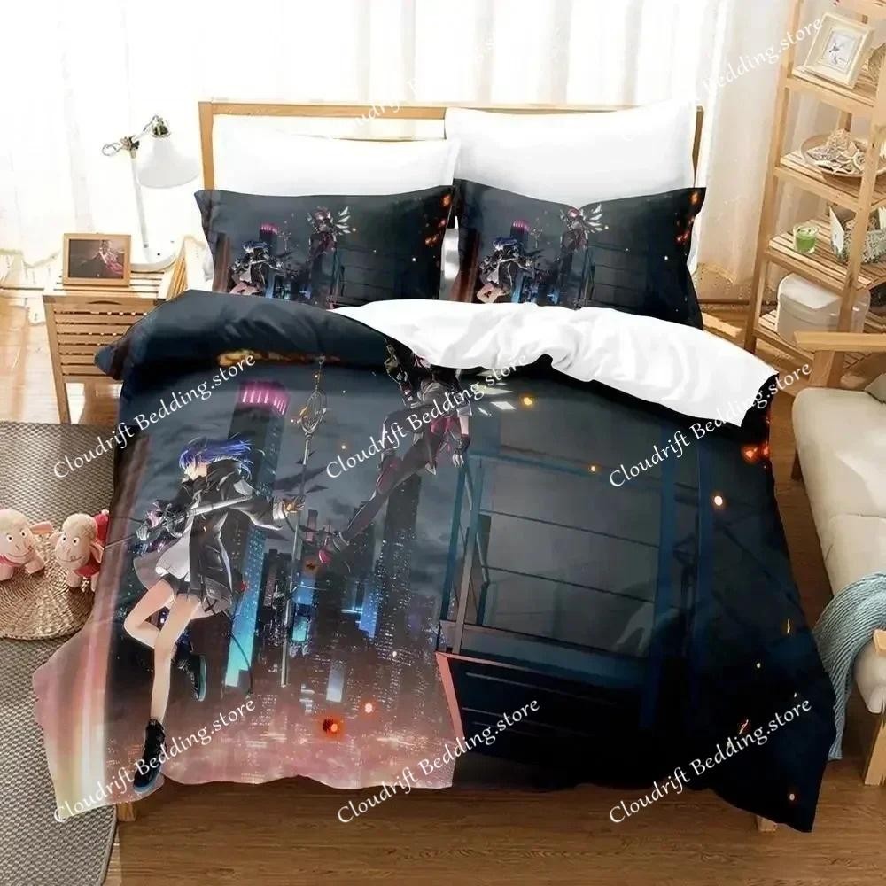 3D Print Kawaii Anime Arknights Bedding Set Single Twin Full Queen King Size Bed Set Aldult Kid Bedroom Duvet Cover Sets