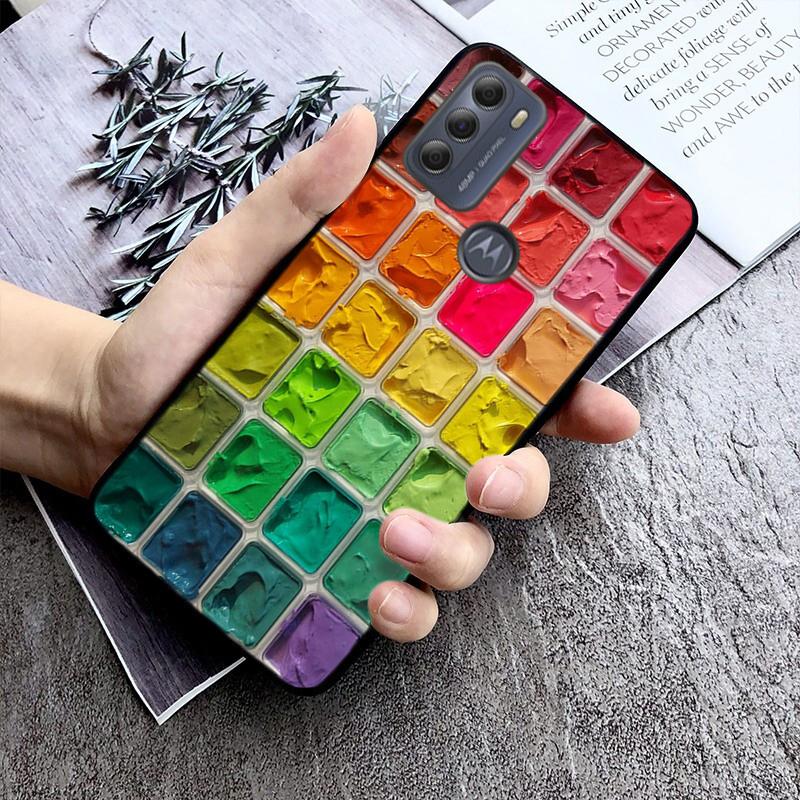 Watercolor Palette Painting Box Case For Motorola G Stylus 5G G Play G35 G45 G54 G24 G86 G04S E13 E14 E32 E32S