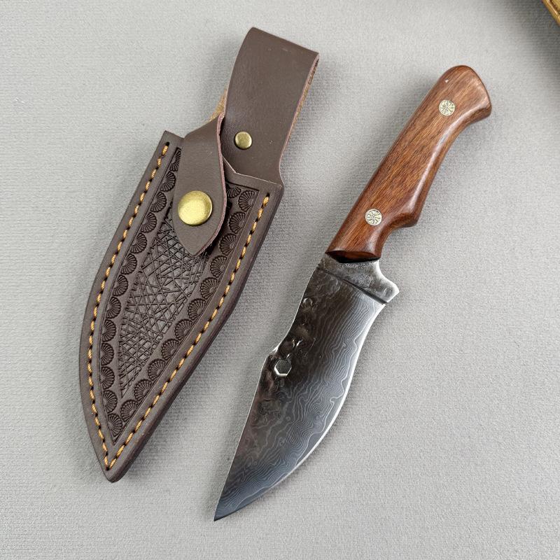 Kitchen Knives Handmade Forged Meat Cleaver Butcher Boing Knife Wood Handle Cleaver Meat Chopping Vegetables Kitchen Chef Knives
