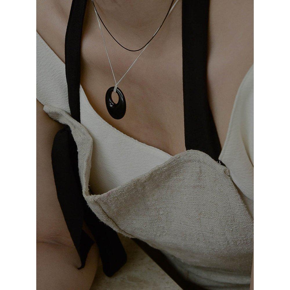 Oval Onyx Chain_Sn225