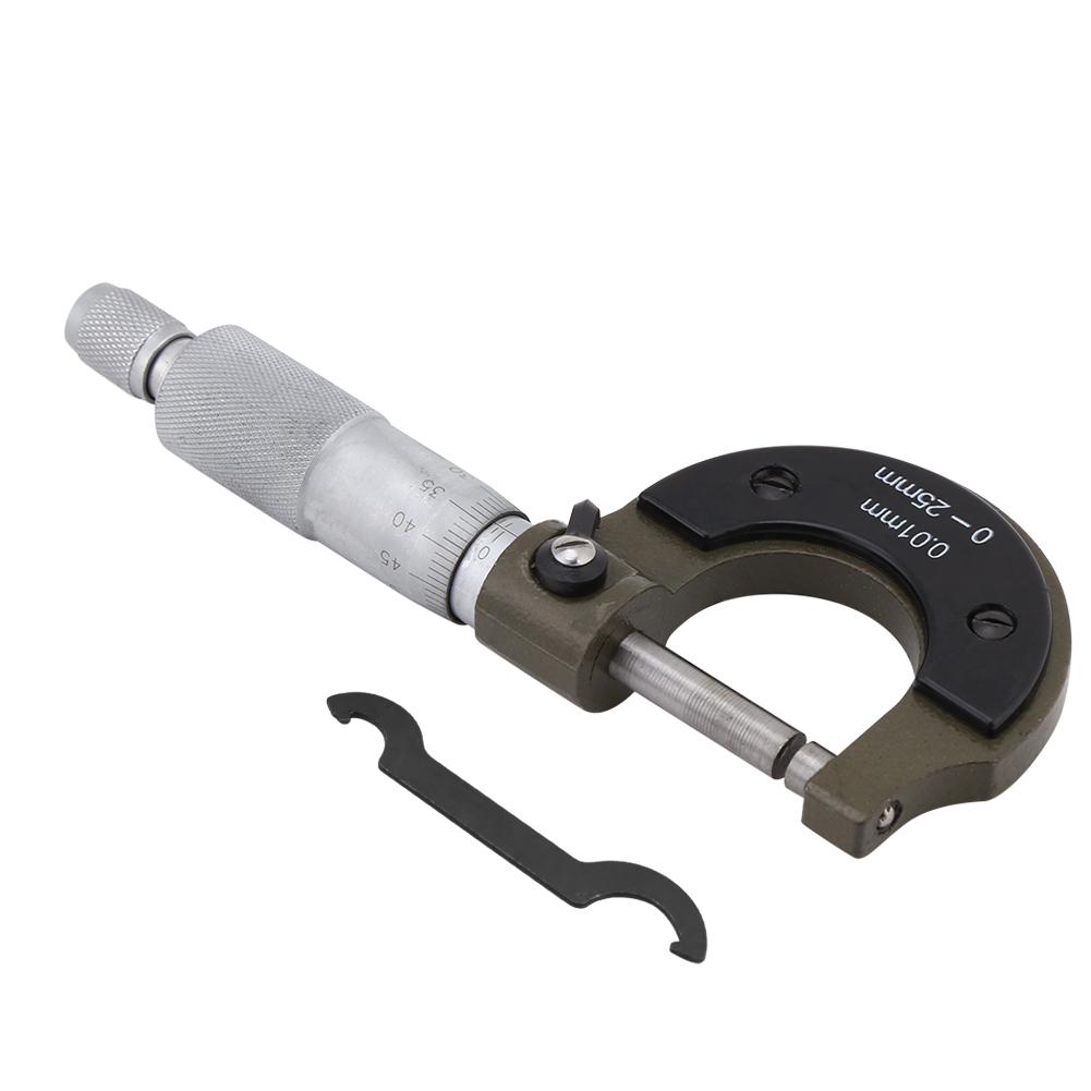 1pc High Precision Outside Micrometer Thickness Gauge 025mm Measuring Range