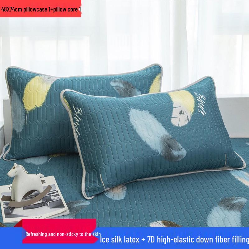 Set of 2 Extra Large 48x74 Knitted Silk Pillowcases - Anti-Drool & Sweat-Proof for Adults