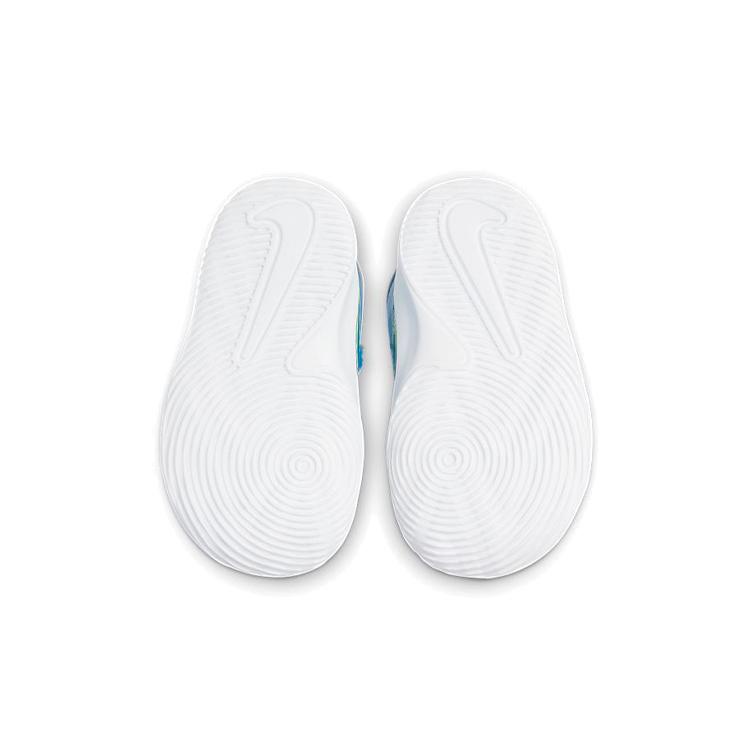 Nike Team Hustle D 9 Lil Slip Resistant Cushioning Abrasion Resistant Breathable Low top Toddler Shoes Blue White Baby CT4066-400
