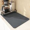 Napa Skin Drain Mat Kitchen Rubber Dish Drying Pad Super Absorbent Drainer Mats Tableware Bottle Rug Kitchen Dinnerware Placemat