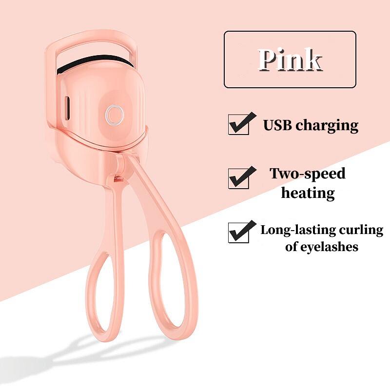 Heated Eyelash Curler with Sensing Heating Silicone Pad