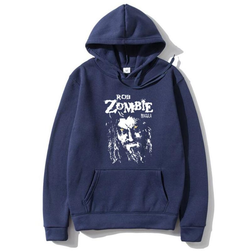 Rob Zombie Hellbilly Deluxe Dragula Retro Print Men Plus-size Hoodie Casual Street Horror Harajuku Y2K Long-sleeve Sweatshirt