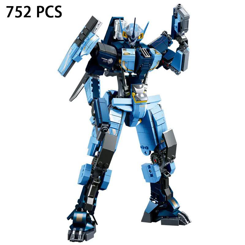 2023 Sluban Pacific RimSuper Mecha Bracer Phoenix Saber Athena Guardian Bravo Robot Building Blocks Bricks Model Sets Kids Toys
