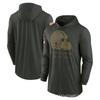 Mens Hooded Quick-Dry Long Sleeve T-Shirt Sports Leisure NFL Team Print Loose Fit