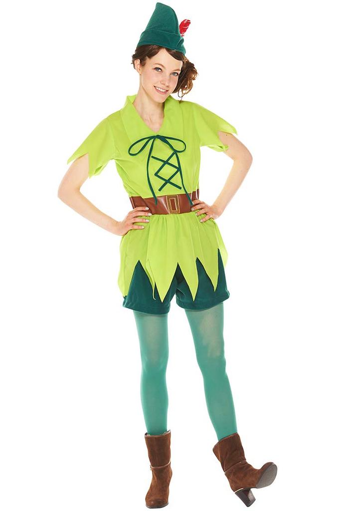 Disney Peter Pan Costume for Women, Sizes 155cm-165cm