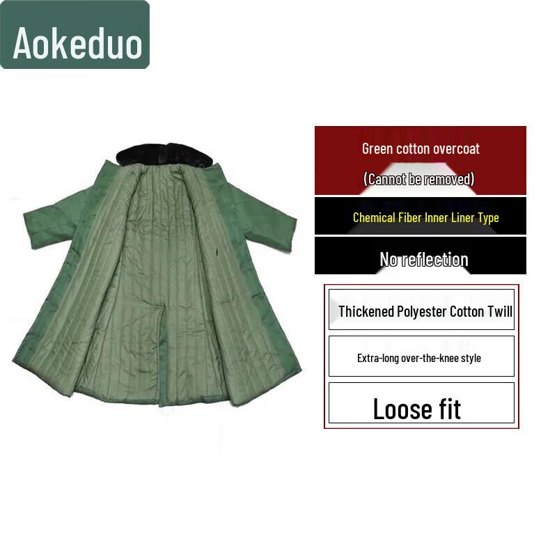 Aokedu Men s Warm Thickened Cotton Overcoat
