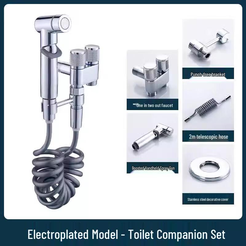 Licheng Dual-Outlet 3-Way Toilet Angle Valve with Lychee Wheel